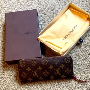Louis Vuitton Clemence Wallet in Iconic LV Logo
